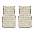 Egypt Hieroglyphs Pattern Print Front Car Floor Mats