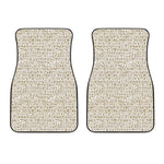 Egypt Hieroglyphs Pattern Print Front Car Floor Mats