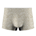 Egypt Hieroglyphs Pattern Print Men's Boxer Briefs