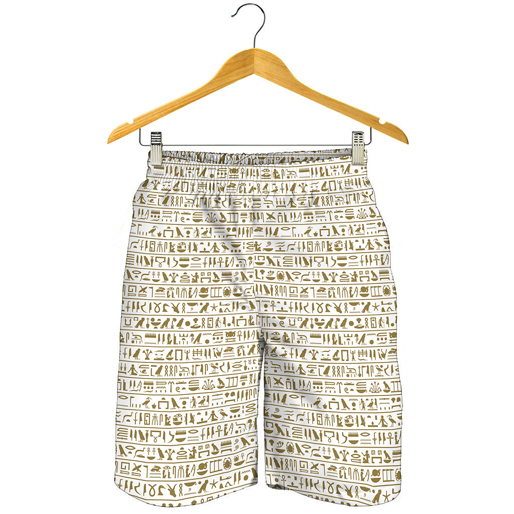 Egypt Hieroglyphs Pattern Print Men's Shorts