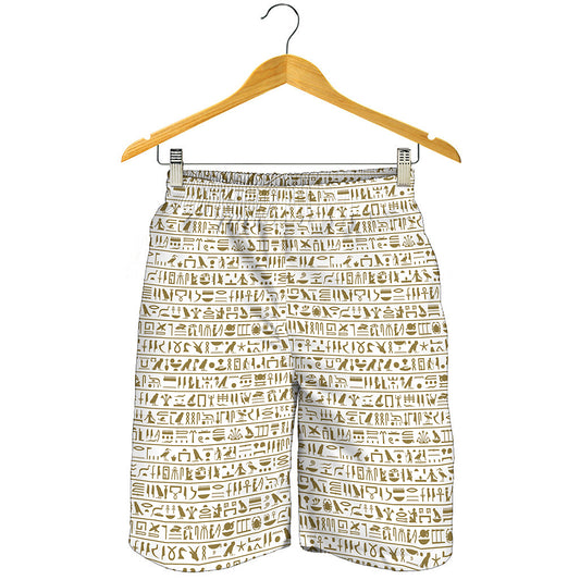 Egypt Hieroglyphs Pattern Print Men's Shorts
