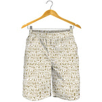 Egypt Hieroglyphs Pattern Print Men's Shorts