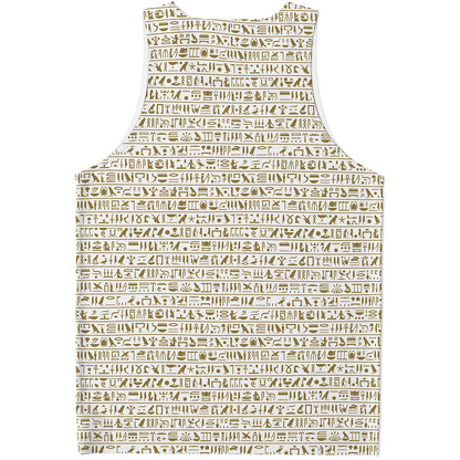 Egypt Hieroglyphs Pattern Print Men's Tank Top