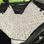 Egypt Hieroglyphs Pattern Print Pet Car Back Seat Cover