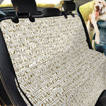 Egypt Hieroglyphs Pattern Print Pet Car Back Seat Cover