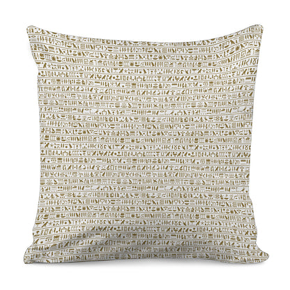 Egypt Hieroglyphs Pattern Print Pillow Cover