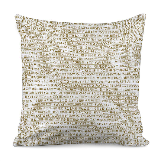 Egypt Hieroglyphs Pattern Print Pillow Cover