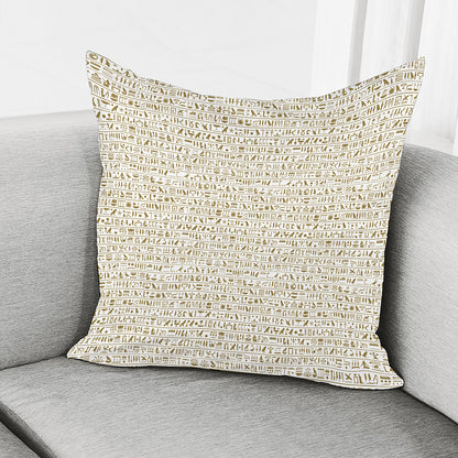 Egypt Hieroglyphs Pattern Print Pillow Cover