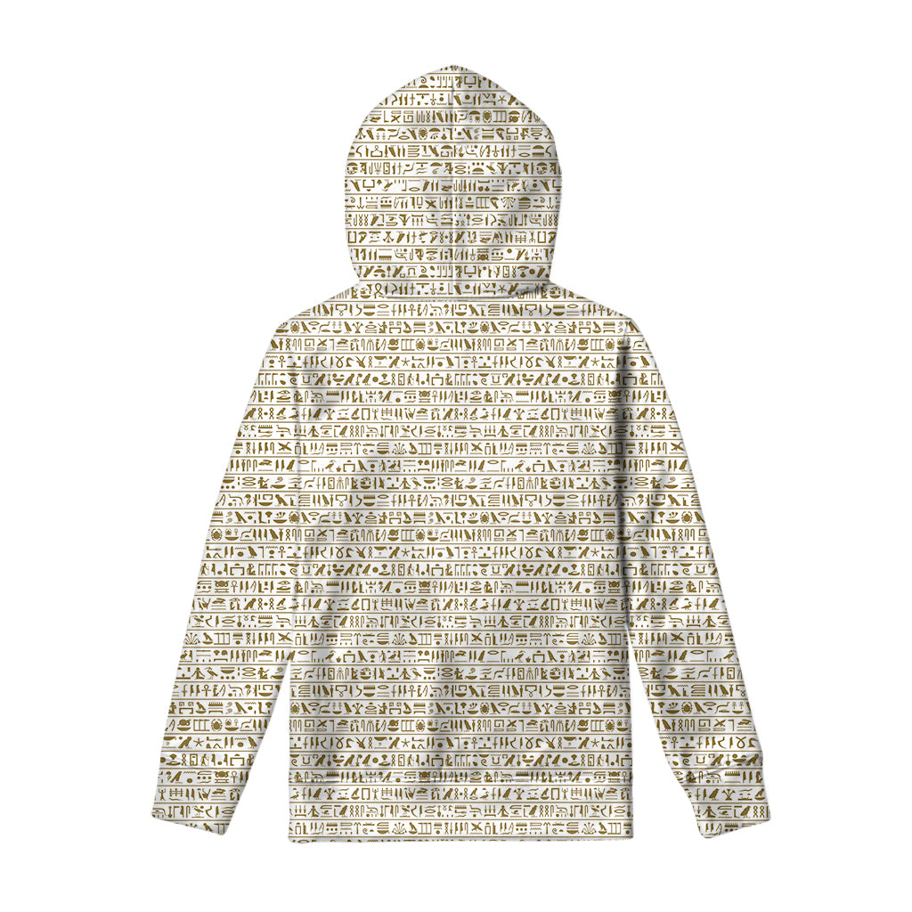 Egypt Hieroglyphs Pattern Print Pullover Hoodie