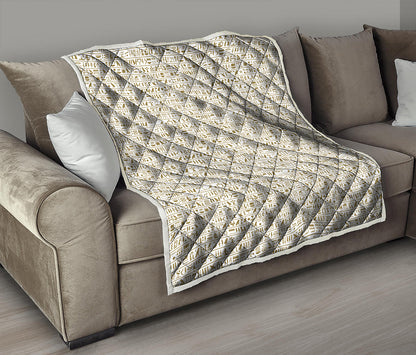 Egypt Hieroglyphs Pattern Print Quilt
