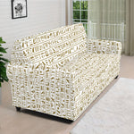 Egypt Hieroglyphs Pattern Print Sofa Cover