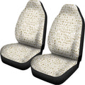Egypt Hieroglyphs Pattern Print Universal Fit Car Seat Covers
