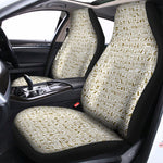 Egypt Hieroglyphs Pattern Print Universal Fit Car Seat Covers