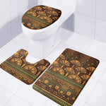 Egyptian Ethnic Pattern Print 3 Piece Bath Mat Set