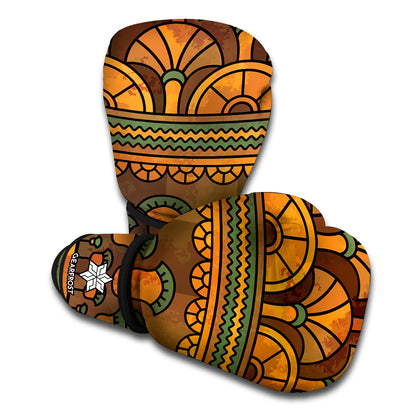 Egyptian Ethnic Pattern Print Boxing Gloves