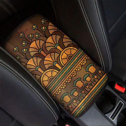 Egyptian Ethnic Pattern Print Car Center Console Cover