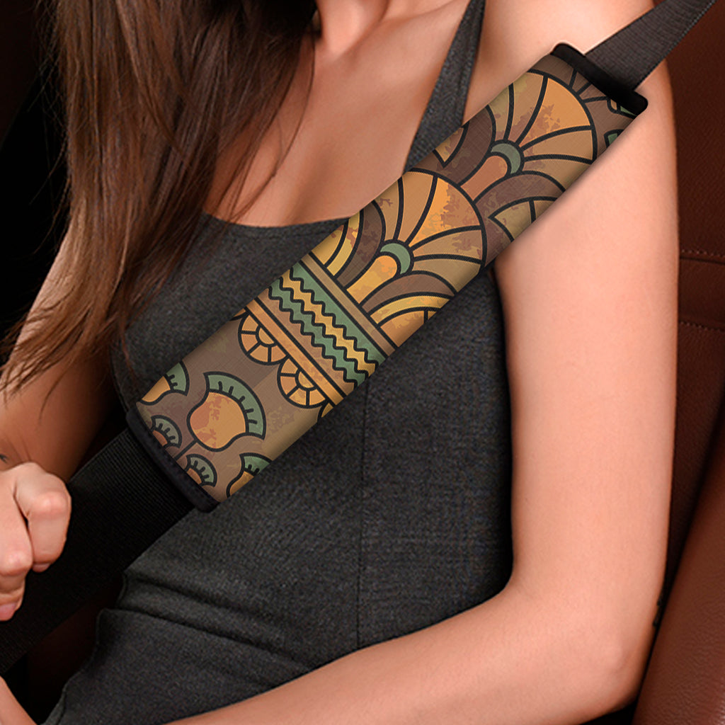 Egyptian Ethnic Pattern Print Car Seat Belt Covers