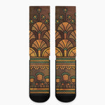 Egyptian Ethnic Pattern Print Crew Socks