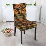 Egyptian Ethnic Pattern Print Dining Chair Slipcover