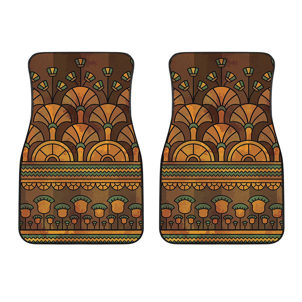 Egyptian Ethnic Pattern Print Front Car Floor Mats