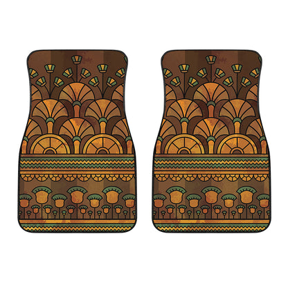 Egyptian Ethnic Pattern Print Front Car Floor Mats