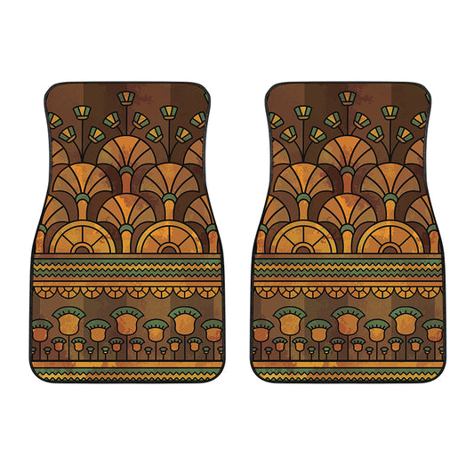 Egyptian Ethnic Pattern Print Front Car Floor Mats
