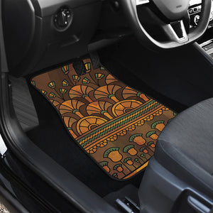 Egyptian Ethnic Pattern Print Front Car Floor Mats
