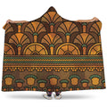 Egyptian Ethnic Pattern Print Hooded Blanket