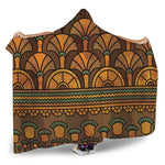 Egyptian Ethnic Pattern Print Hooded Blanket