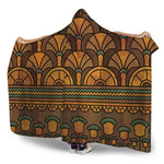 Egyptian Ethnic Pattern Print Hooded Blanket