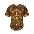 Egyptian Ethnic Pattern Print Men's Baseball Jersey
