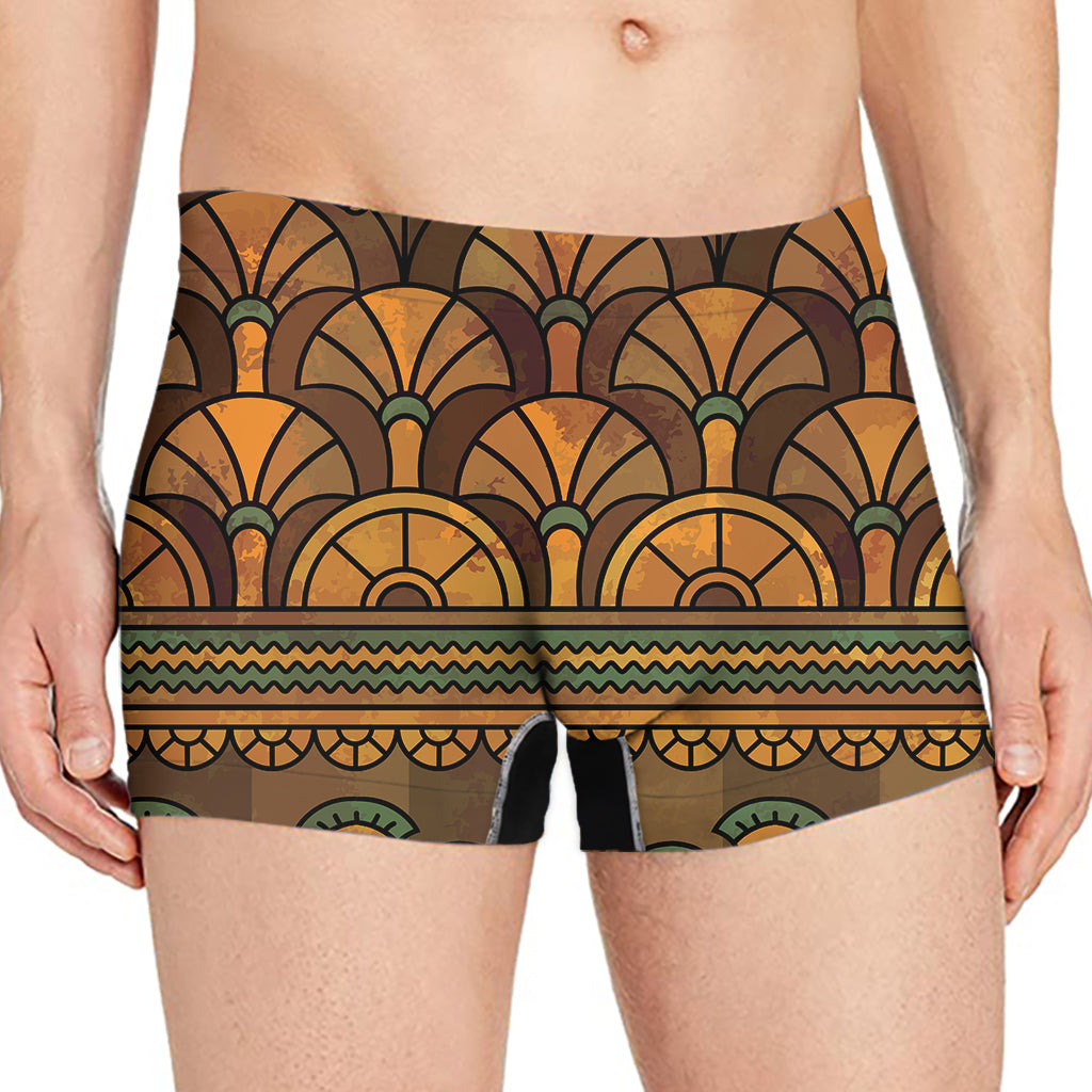 Egyptian Ethnic Pattern Print Men's Boxer Briefs
