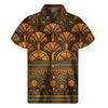 Egyptian Ethnic Pattern Print Men's Short Sleeve Shirt