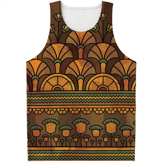 Egyptian Ethnic Pattern Print Men's Tank Top