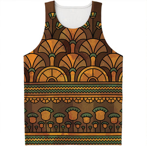 Egyptian Ethnic Pattern Print Men's Tank Top