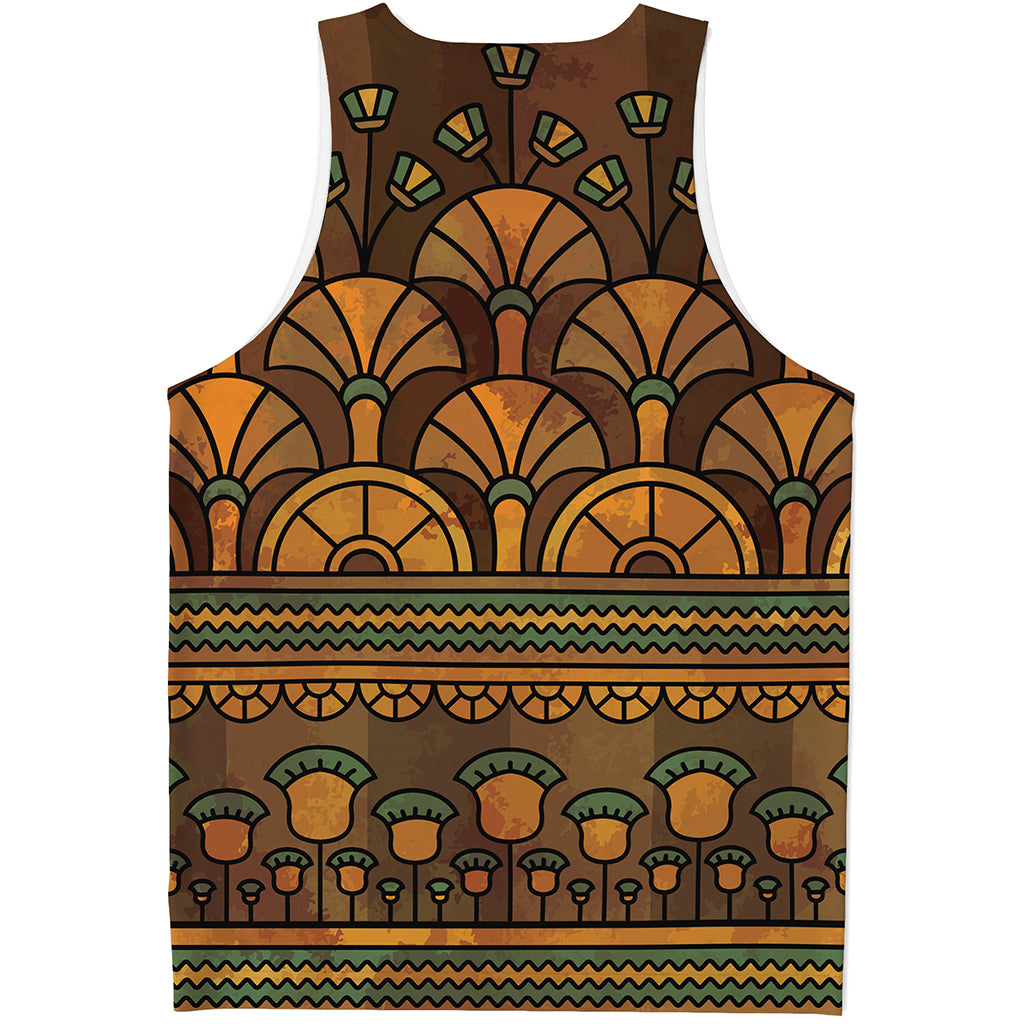 Egyptian Ethnic Pattern Print Men's Tank Top