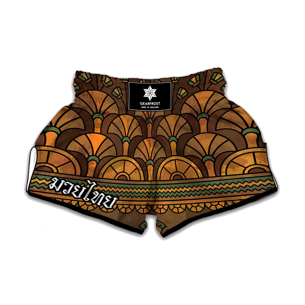 Egyptian Ethnic Pattern Print Muay Thai Boxing Shorts