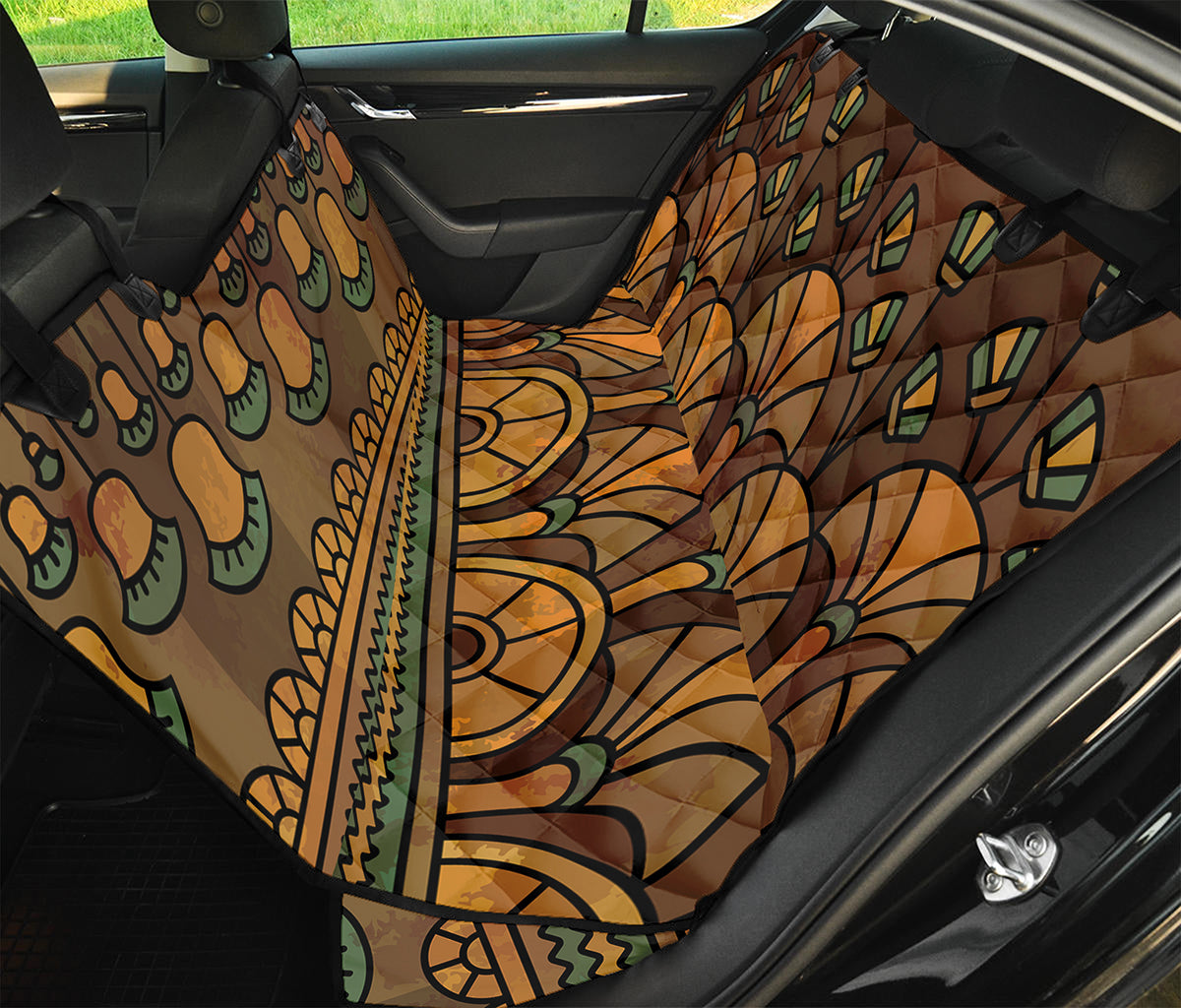 Egyptian Ethnic Pattern Print Pet Car Back Seat Cover