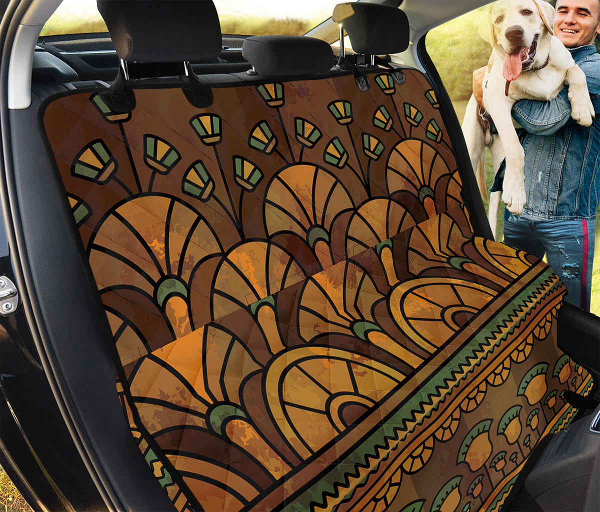 Egyptian Ethnic Pattern Print Pet Car Back Seat Cover