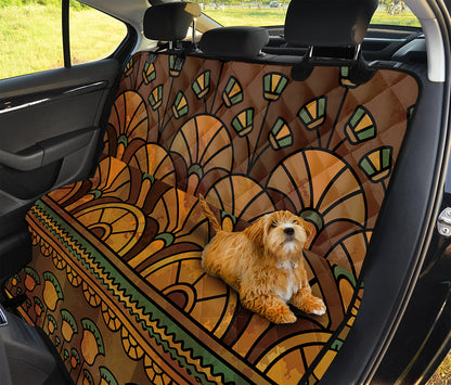 Egyptian Ethnic Pattern Print Pet Car Back Seat Cover