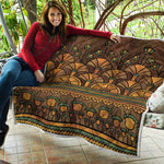 Egyptian Ethnic Pattern Print Quilt