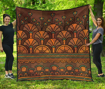 Egyptian Ethnic Pattern Print Quilt
