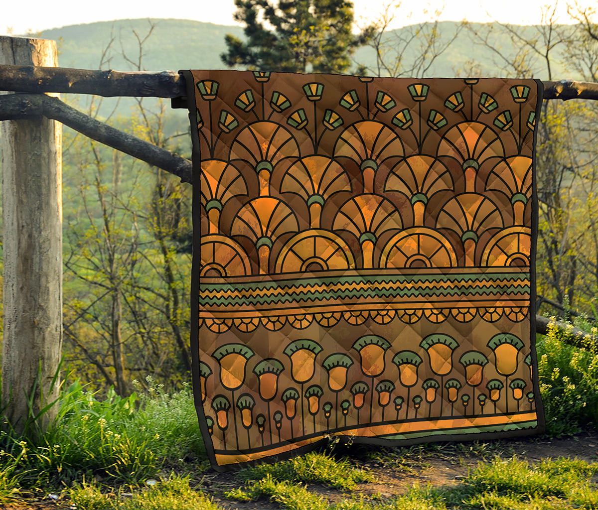 Egyptian Ethnic Pattern Print Quilt