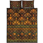 Egyptian Ethnic Pattern Print Quilt Bed Set