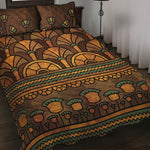 Egyptian Ethnic Pattern Print Quilt Bed Set