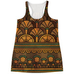 Egyptian Ethnic Pattern Print Women's Racerback Tank Top