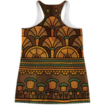 Egyptian Ethnic Pattern Print Women's Racerback Tank Top