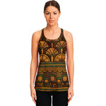 Egyptian Ethnic Pattern Print Women's Racerback Tank Top