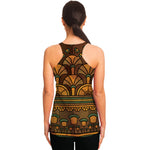 Egyptian Ethnic Pattern Print Women's Racerback Tank Top