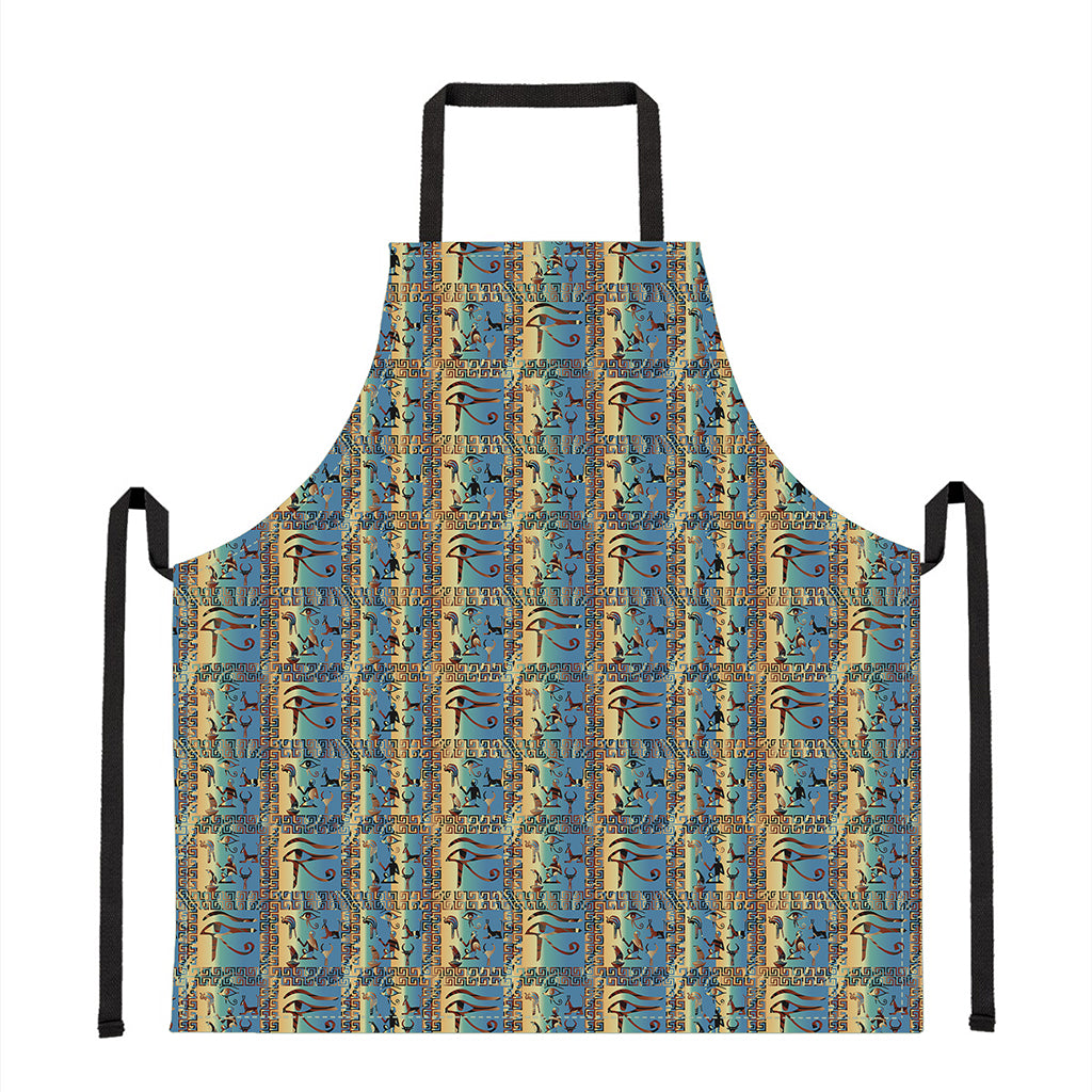 Egyptian Eye Of Horus Pattern Print Apron